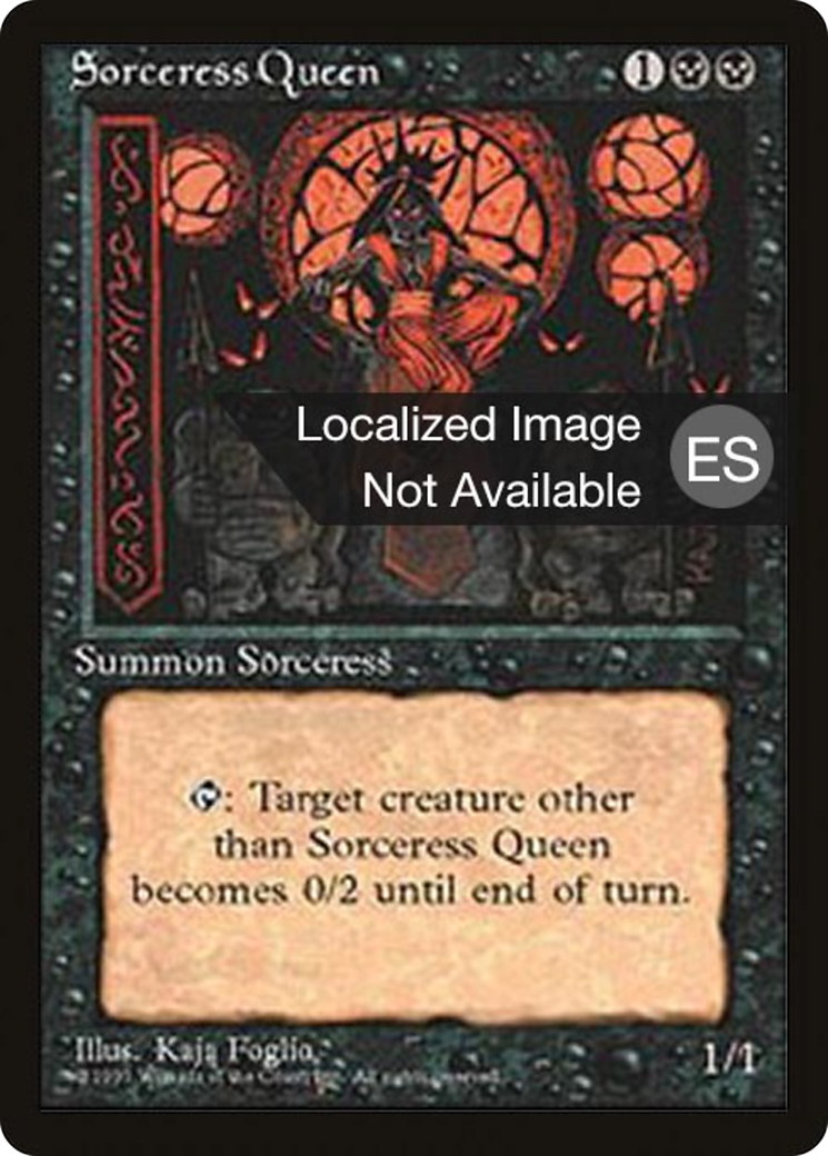 Sorceress Queen [Fourth Edition Foreign Black Border]-1