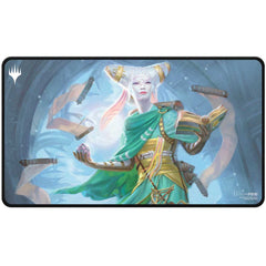 Innistrad Remastered Tamiyo, Field Researcher Black Stitched Playmat for Magic: The Gathering-1
