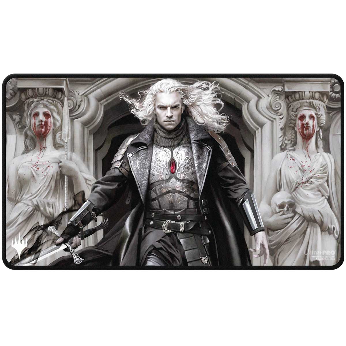 Innistrad Remastered Sorin, Imperious Bloodlord Black Stitched Playmat for Magic: The Gathering