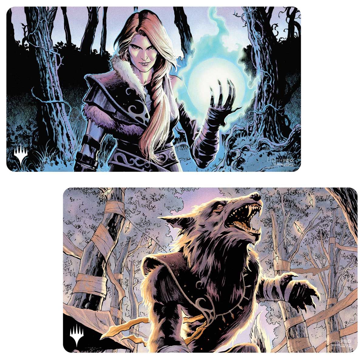 Innistrad Remastered Arlinn Kord / Arlinn, Embraced by the Moon Double-Sided Playmat for Magic: The Gathering-1