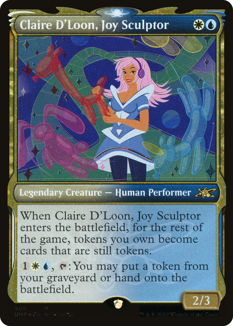 Claire D'Loon, Joy Sculptor (Showcase) (Galaxy Foil) [Unfinity]-1