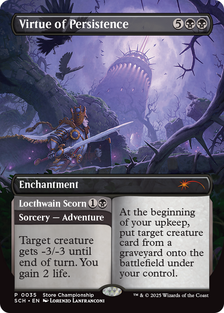 Virtue of Persistence (GAME-035) - Store Championships (Borderless) Foil-1