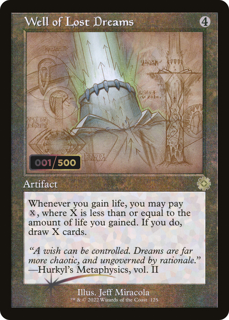 Well of Lost Dreams (Schematic) (Serial Numbered) (BRR-125) - The Brothers' War Retro Artifacts Foil-1