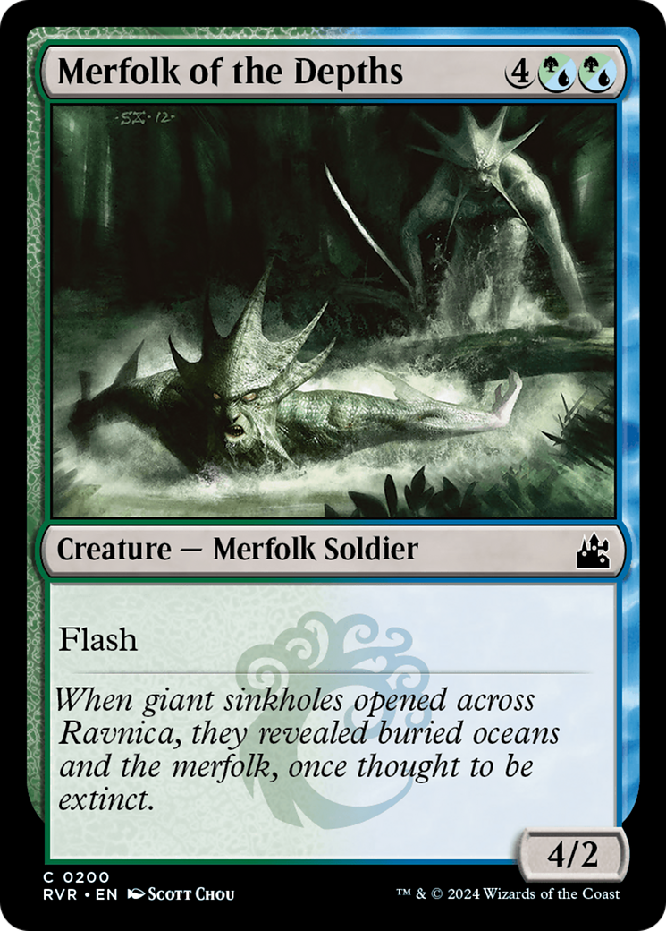 Merfolk of the Depths [Ravnica Remastered]-1