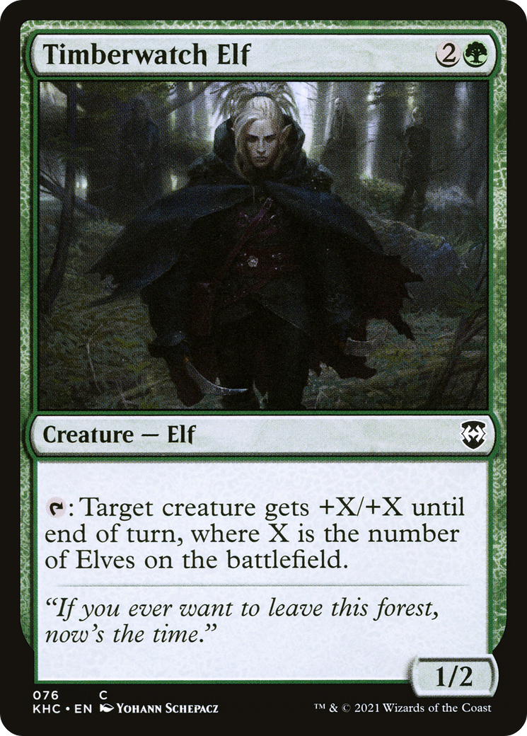 Timberwatch Elf [Kaldheim Commander]-1