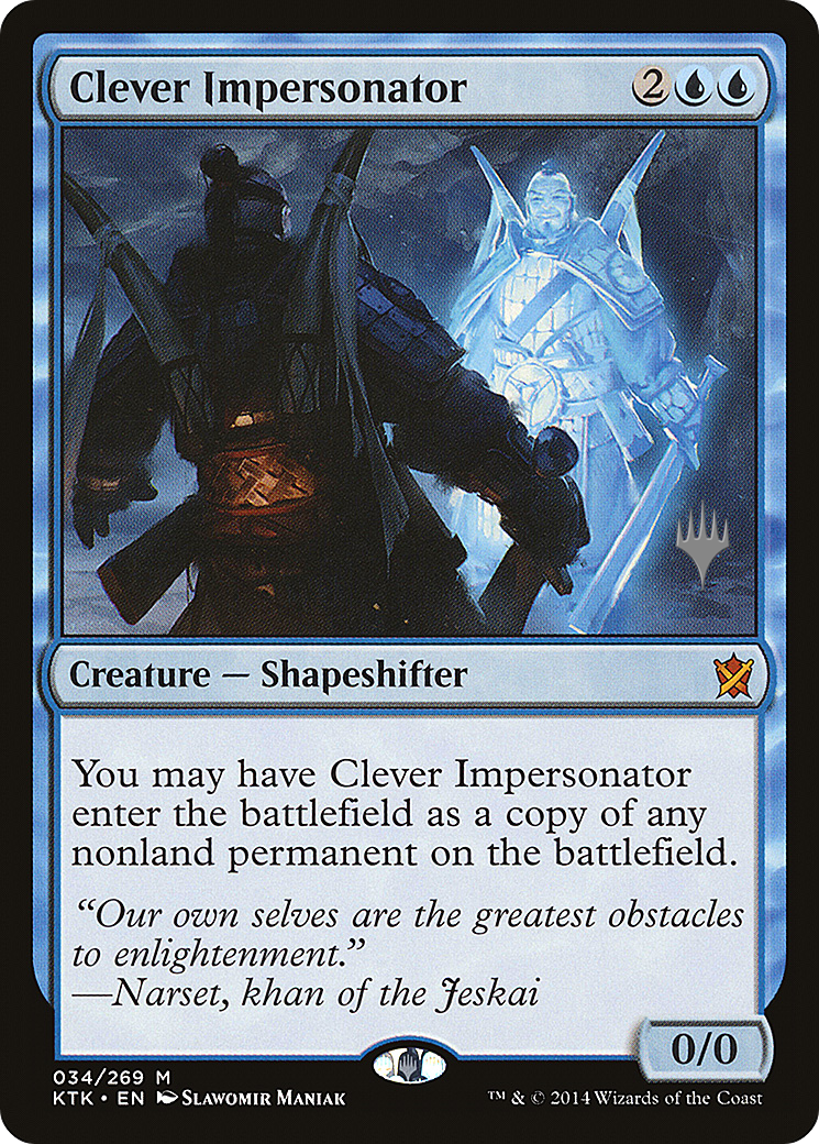 Clever Impersonator (Promo Pack) [Khans of Tarkir Promos]-1