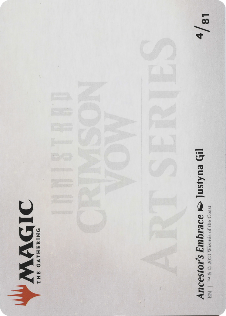 Ancestor's Embrace // Ancestor's Embrace (AVOW-004) - Crimson Vow Art Series (Borderless) Foil-2