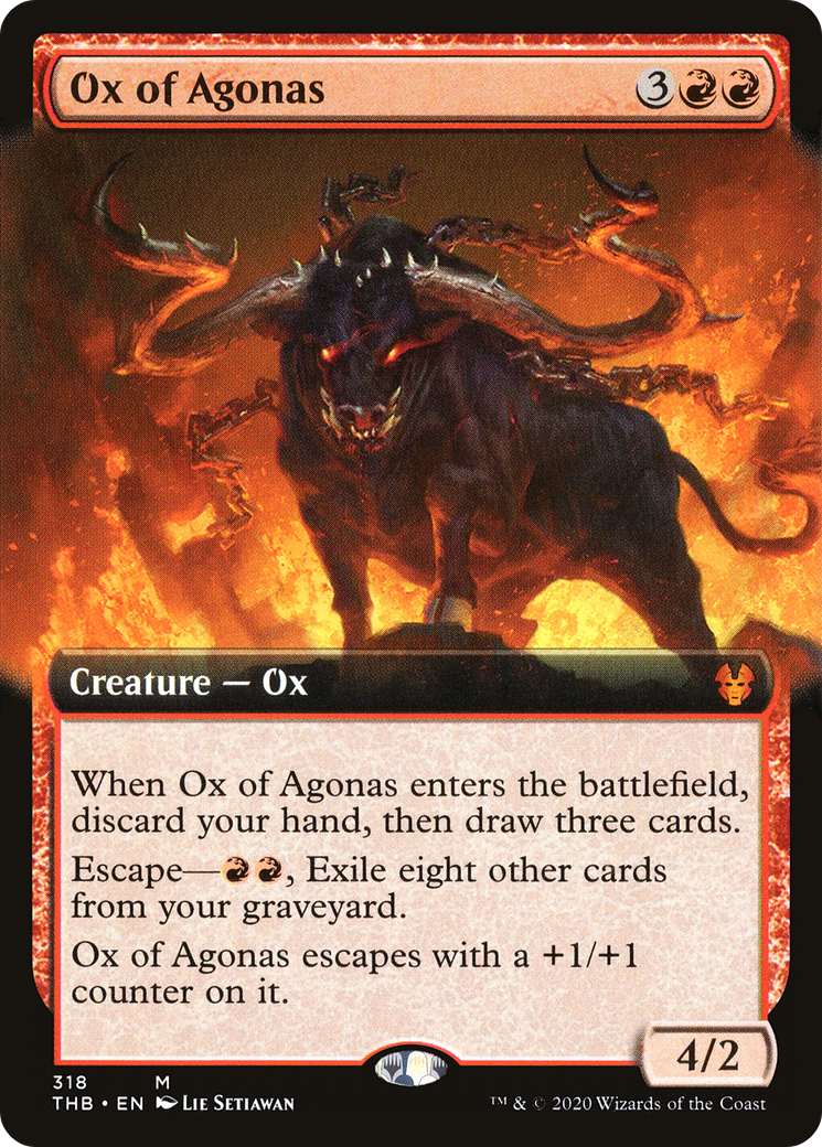 Ox of Agonas (Extended Art) [Theros Beyond Death]-1