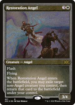 Restoration Angel (Foil Etched) [Double Masters 2022]-1