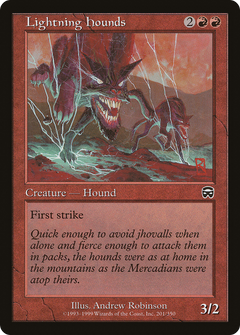 Lightning Hounds [Mercadian Masques]-1