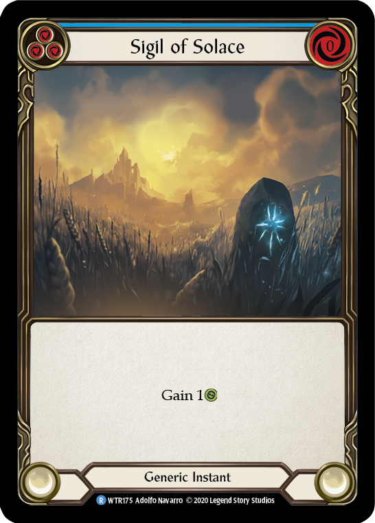 Sigil of Solace (Blue) [U-WTR175] (Welcome to Rathe Unlimited)  Unlimited Normal-2