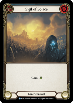 Sigil of Solace (Blue) [U-WTR175] (Welcome to Rathe Unlimited)  Unlimited Normal-2
