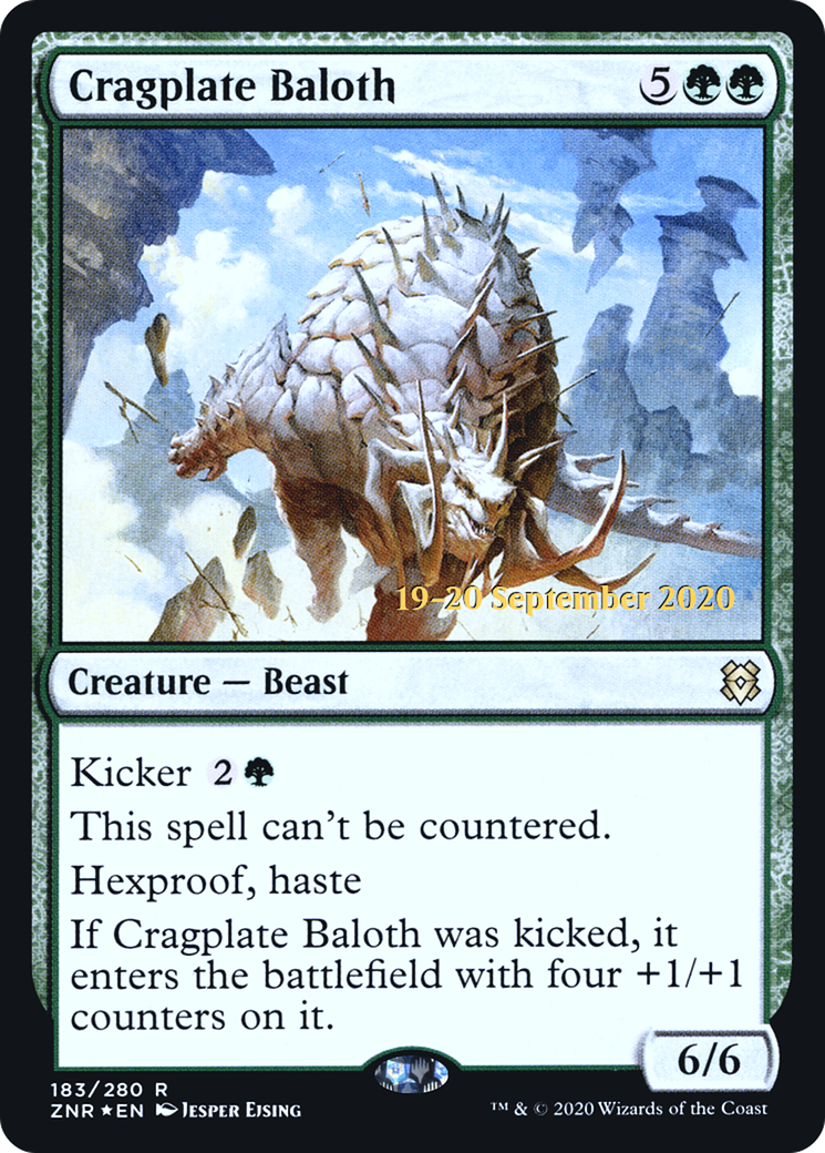 Cragplate Baloth [Zendikar Rising Prerelease Promos]-1