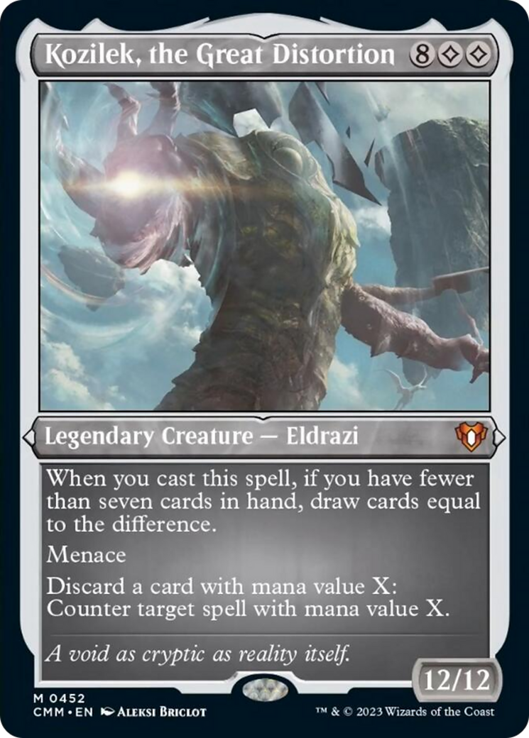 Kozilek, the Great Distortion (Foil Etched) [Commander Masters]-1