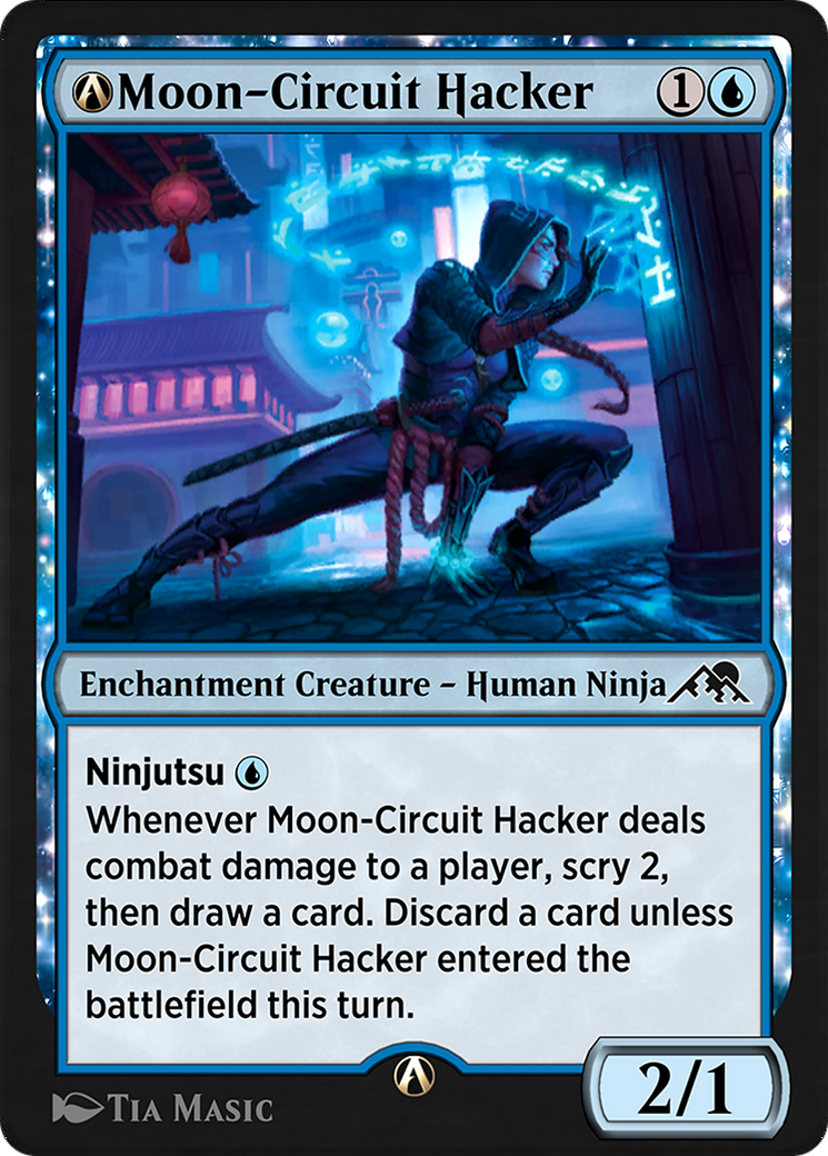 A-Moon-Circuit Hacker (NEO-A-67) - Kamigawa: Neon Dynasty: (enchantment)-1