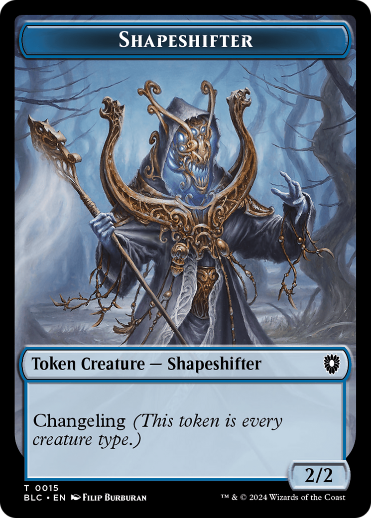 Pest // Shapeshifter Double-Sided Token [Bloomburrow Commander Tokens]-2