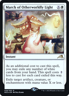 March of Otherworldly Light [Kamigawa: Neon Dynasty Prerelease Promos]-1