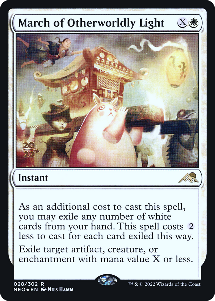 March of Otherworldly Light [Kamigawa: Neon Dynasty Prerelease Promos]-1