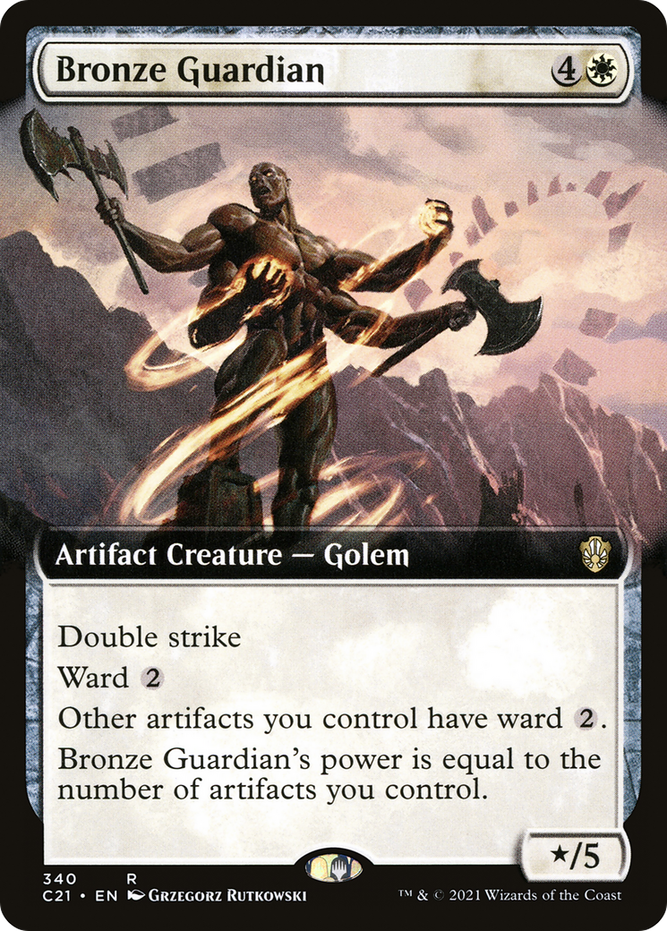 Bronze Guardian (Extended Art) [Commander 2021]-1