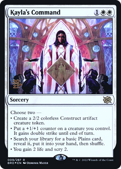 Kayla's Command [The Brothers' War Prerelease Promos]-1