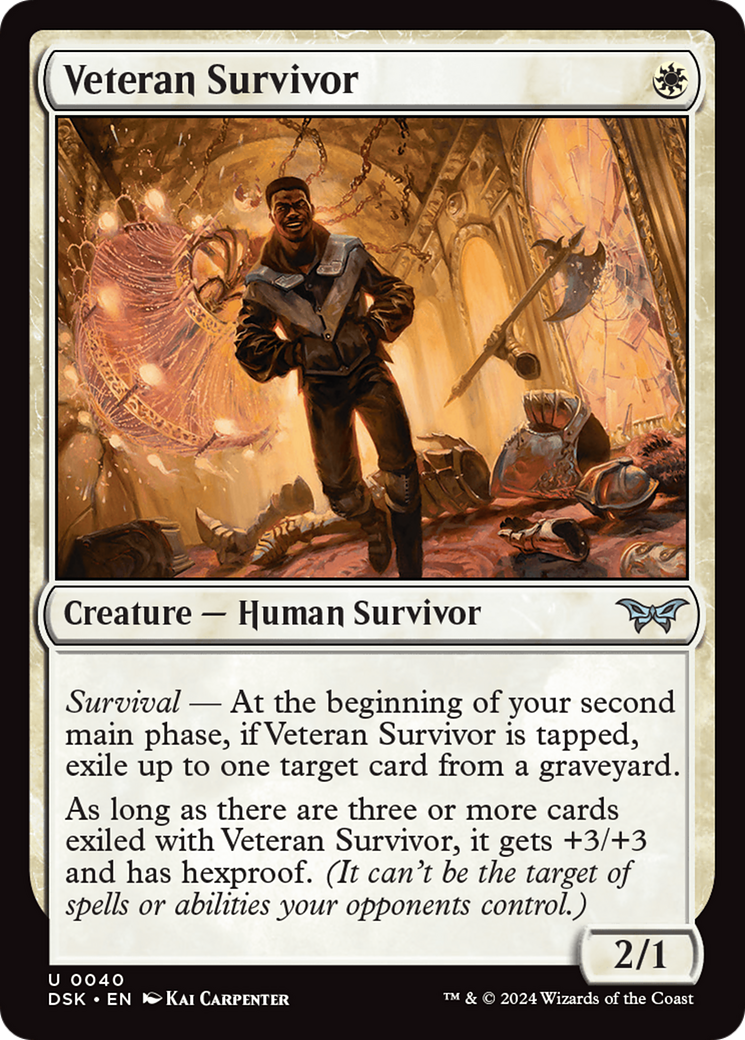 Veteran Survivor (DSK-040) - Duskmourn: House of Horror Foil-1