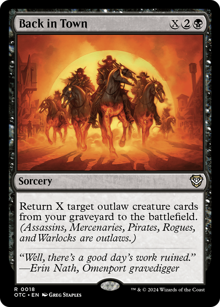 Back in Town [Outlaws of Thunder Junction Commander]-1