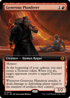Generous Plunderer (Extended Art) [Outlaws of Thunder Junction: The Big Score]-1
