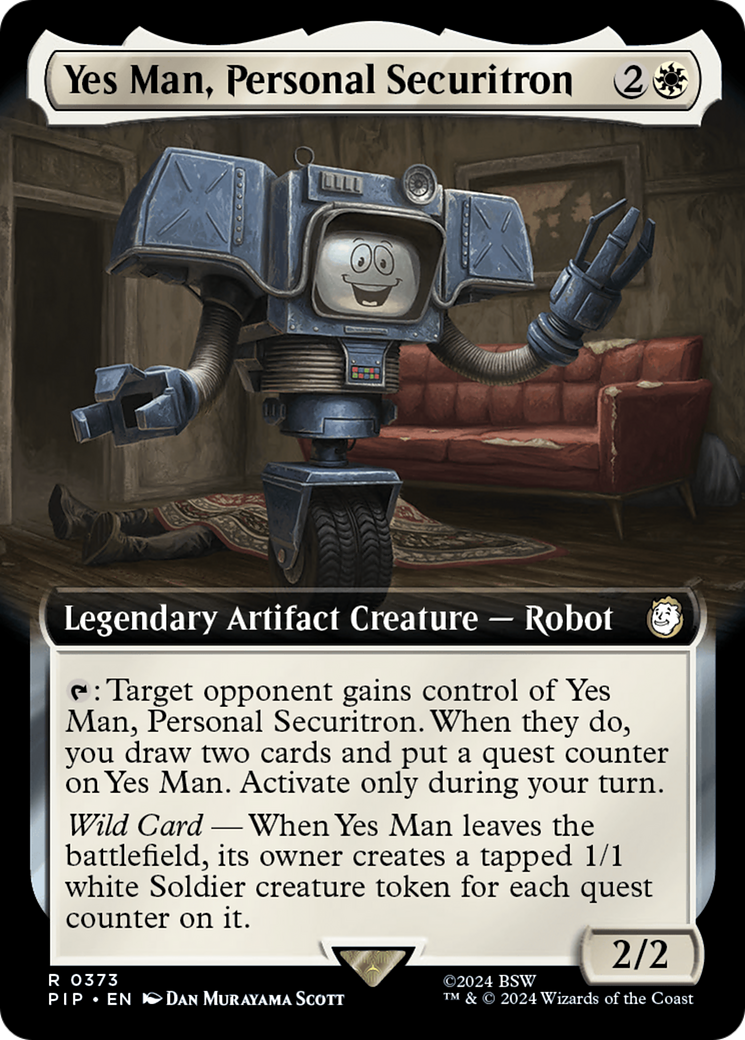 Yes Man, Personal Securitron (Extended Art) [Fallout]-1