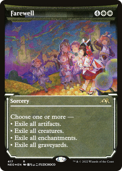 Farewell (NEO-417) - Kamigawa: Neon Dynasty: (Showcase) Etched Foil-1