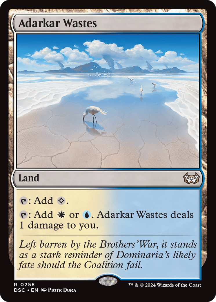 Adarkar Wastes [Duskmourn: House of Horror Commander]-1