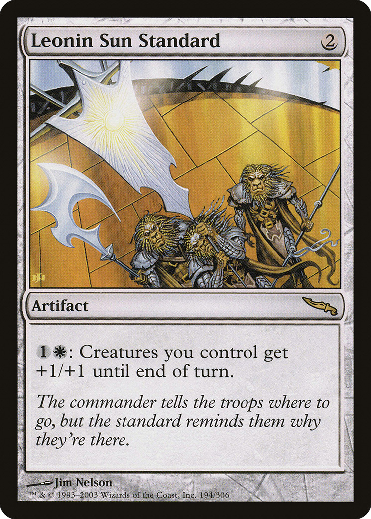 Leonin Sun Standard [Mirrodin]-1