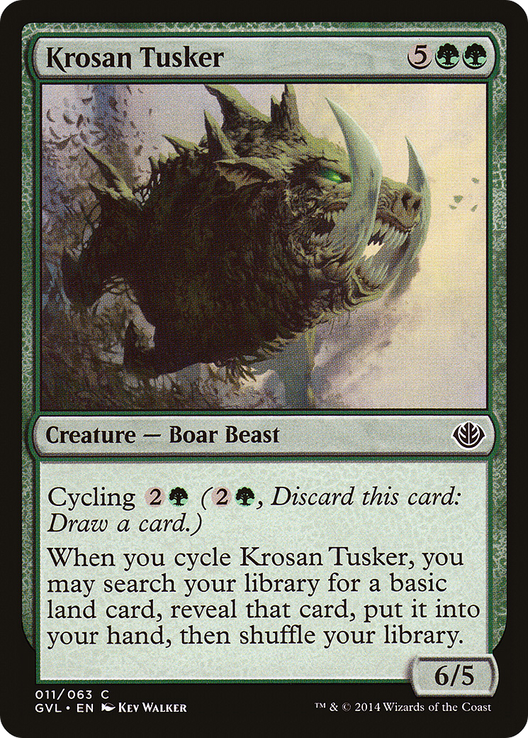 Krosan Tusker (Garruk vs. Liliana) [Duel Decks Anthology]-1