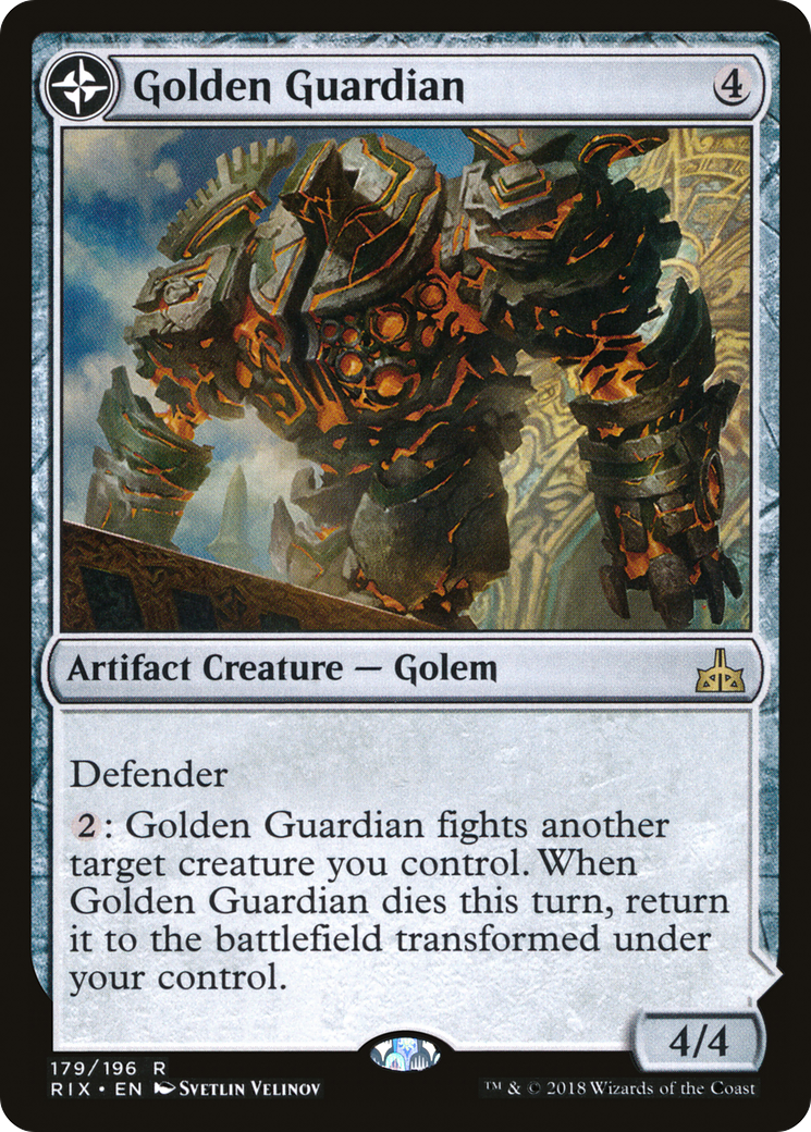 Golden Guardian // Gold-Forge Garrison [Rivals of Ixalan]-3