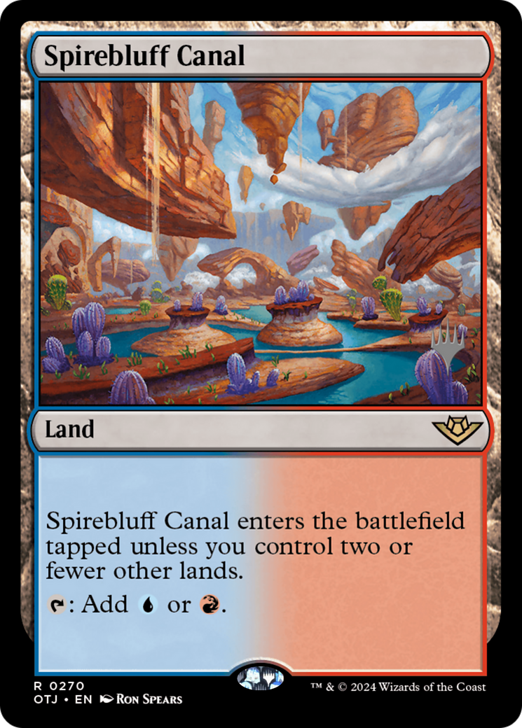 Spirebluff Canal (Promo Pack) [Outlaws of Thunder Junction Promos]-1