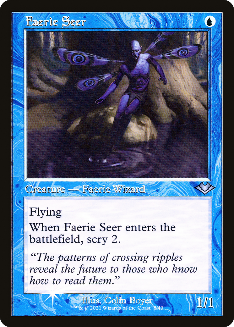 Faerie Seer (Retro Frame) (MH1-008) - Modern Horizons 1 Timeshifts Etched Foil-1