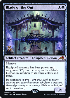 Blade of the Oni [Kamigawa: Neon Dynasty Prerelease Promos]-1