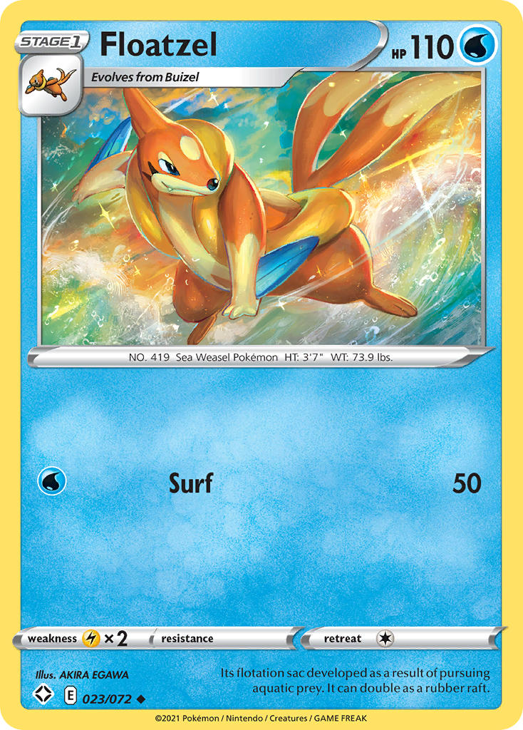 Floatzel (023/072) [Sword & Shield: Shining Fates]-1