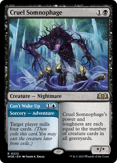 Cruel Somnophage // Can't Wake Up [Wilds of Eldraine]-1