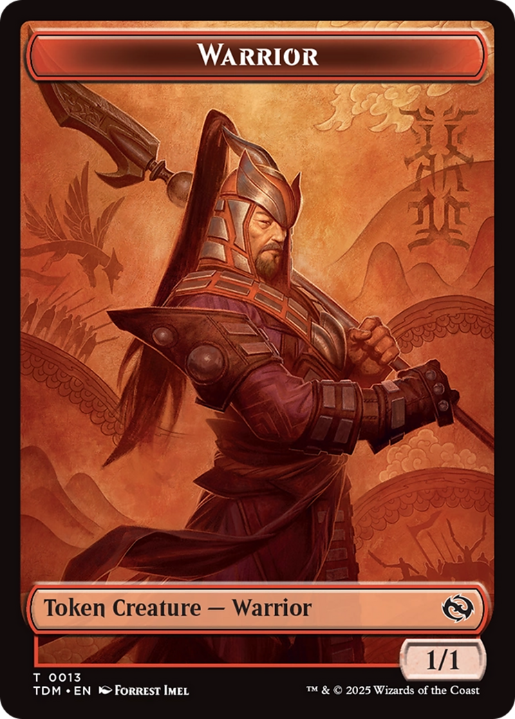 Goblin // Warrior Double-Sided Token [Tarkir: Dragonstorm Tokens]-2