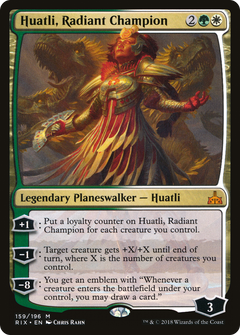 Huatli, Radiant Champion [Rivals of Ixalan]-1
