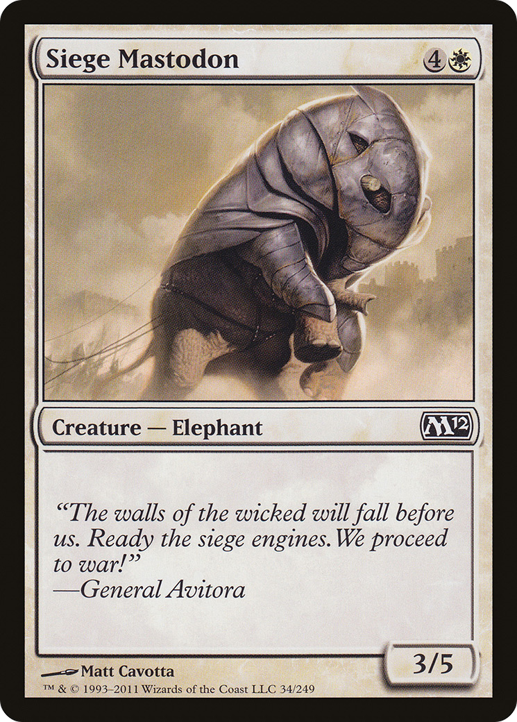 Siege Mastodon [Magic 2012]-1