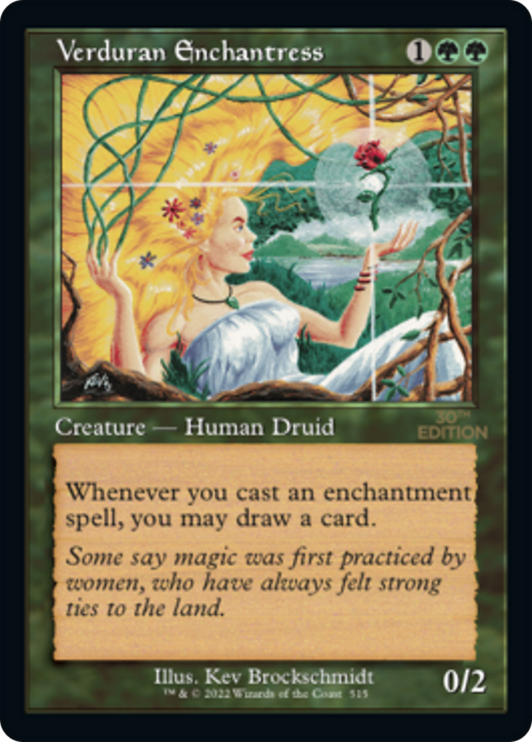 Verduran Enchantress (Retro Frame) (30A-515) - 30th Anniversary Edition-1