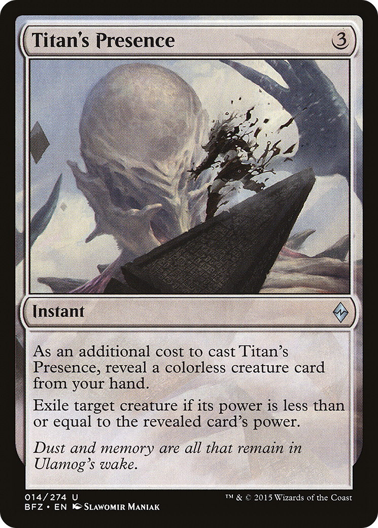 Titan's Presence [Battle for Zendikar]-1