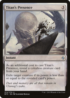 Titan's Presence [Battle for Zendikar]-1