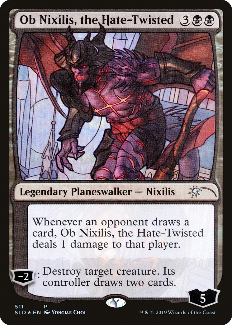 Ob Nixilis, the Hate-Twisted (Stained Glass) [Secret Lair Drop Promos]-1