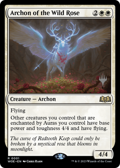 Archon of the Wild Rose (Promo Pack) [Wilds of Eldraine Promos]-1