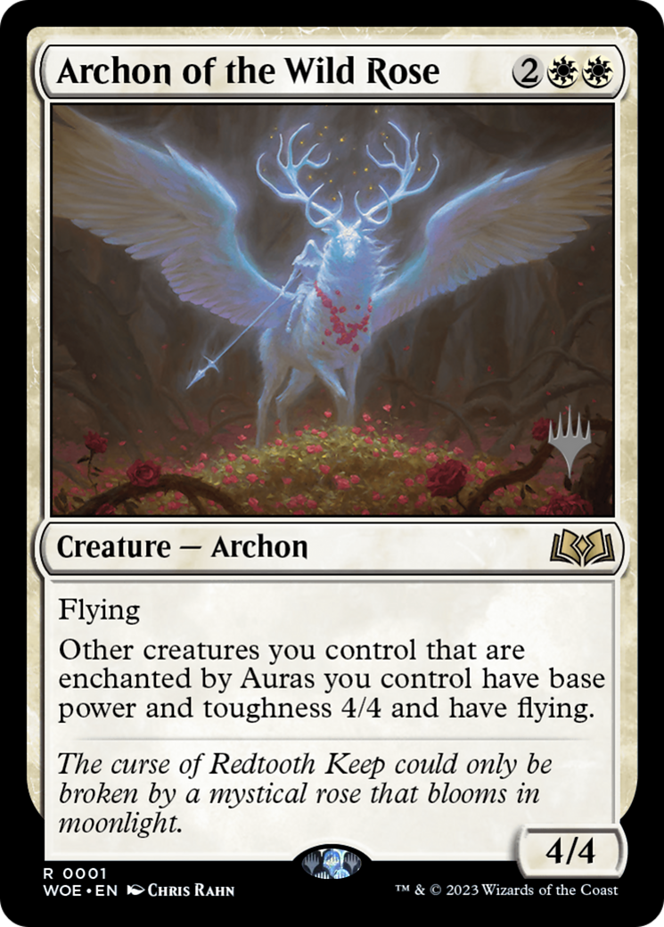 Archon of the Wild Rose (Promo Pack) [Wilds of Eldraine Promos]-1