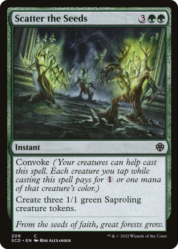 Scatter the Seeds [Starter Commander Decks]-1