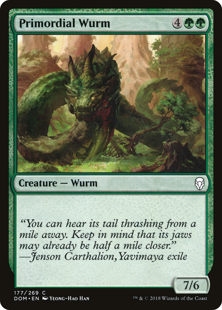 Primordial Wurm [Dominaria]-1