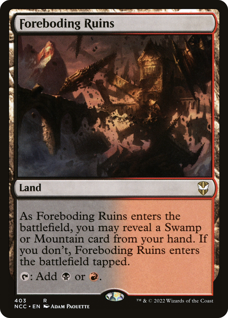 Foreboding Ruins [Streets of New Capenna Commander]-1